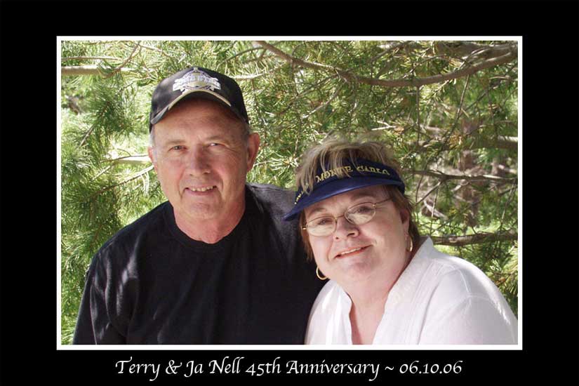 terry and Janell 45th anniversary