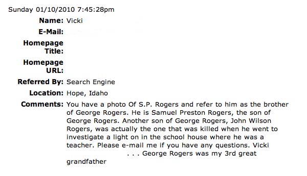 <george rogers 3rd great grandfather vicki hope, idaho>