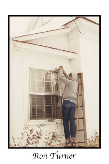 <ron turner working on grandparents house portales window screens>