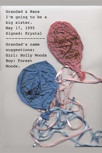 <i am going to be a big sister baloons holly woods forrest>