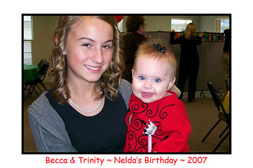 <rebecca trinity nelda's birthday party supprise 2007>
