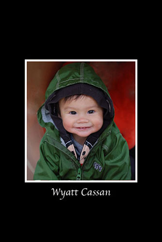 <wyatt nine months green hood>