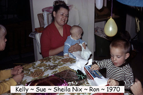 <kelly sue nix sheila nix ron birthday 1970>