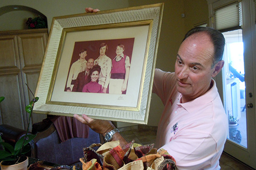 <robert shownig family photograph framed picture>