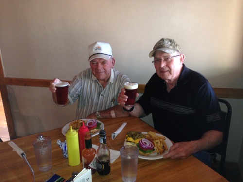 <kingman and terry at high desert brewery las cruces>