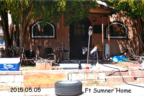 <the house we lived during the week in Ft Sumner, NM >
