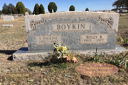 grave stone bolly boykin