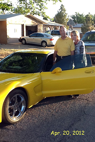 yellow corvette