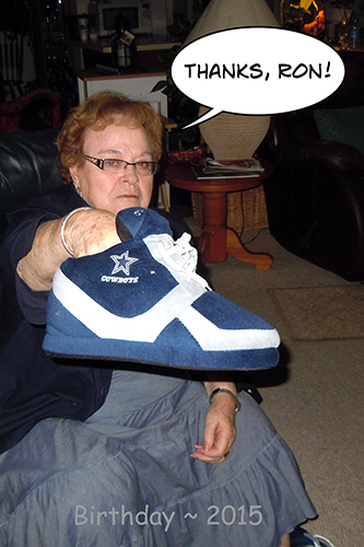 thanks ron for dallas cowboy house shoes