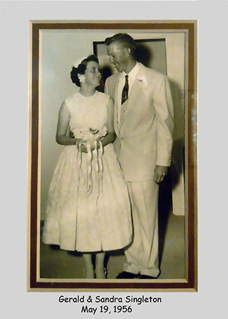 gerald and sandra singleton wedding photograph