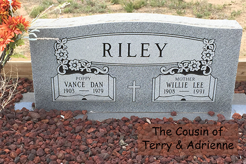 gravestone willie lee riley the cousin of terry and adrienne